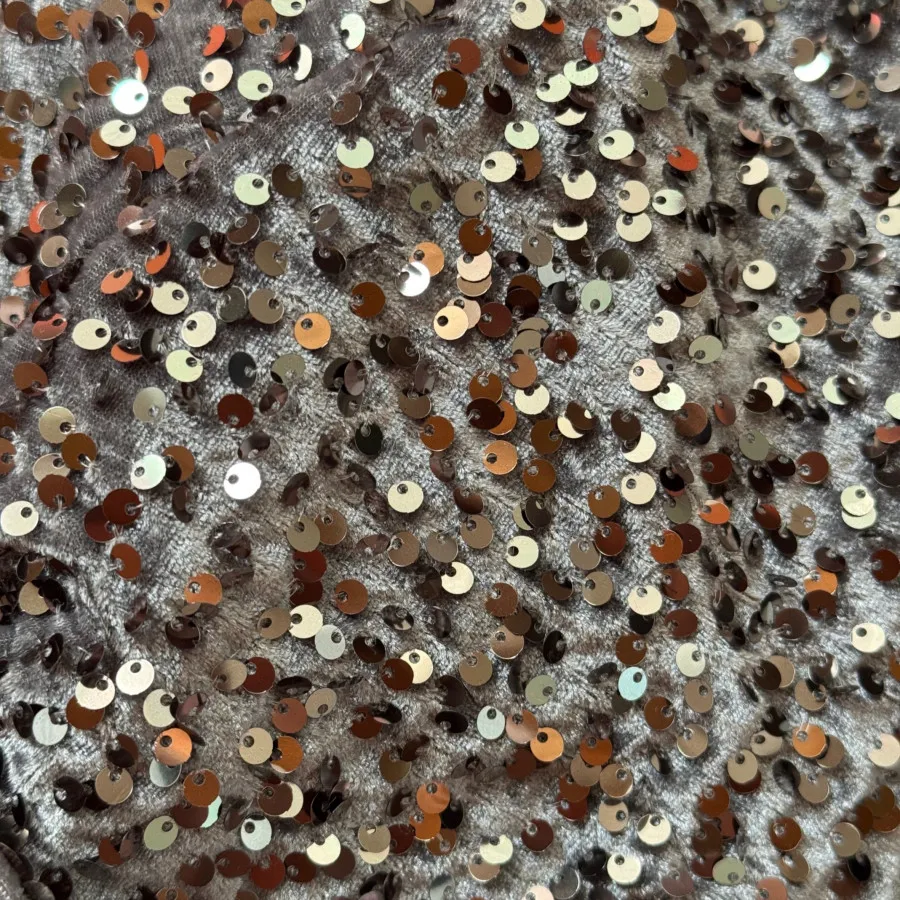 پارچه مخمل پولک دوزی