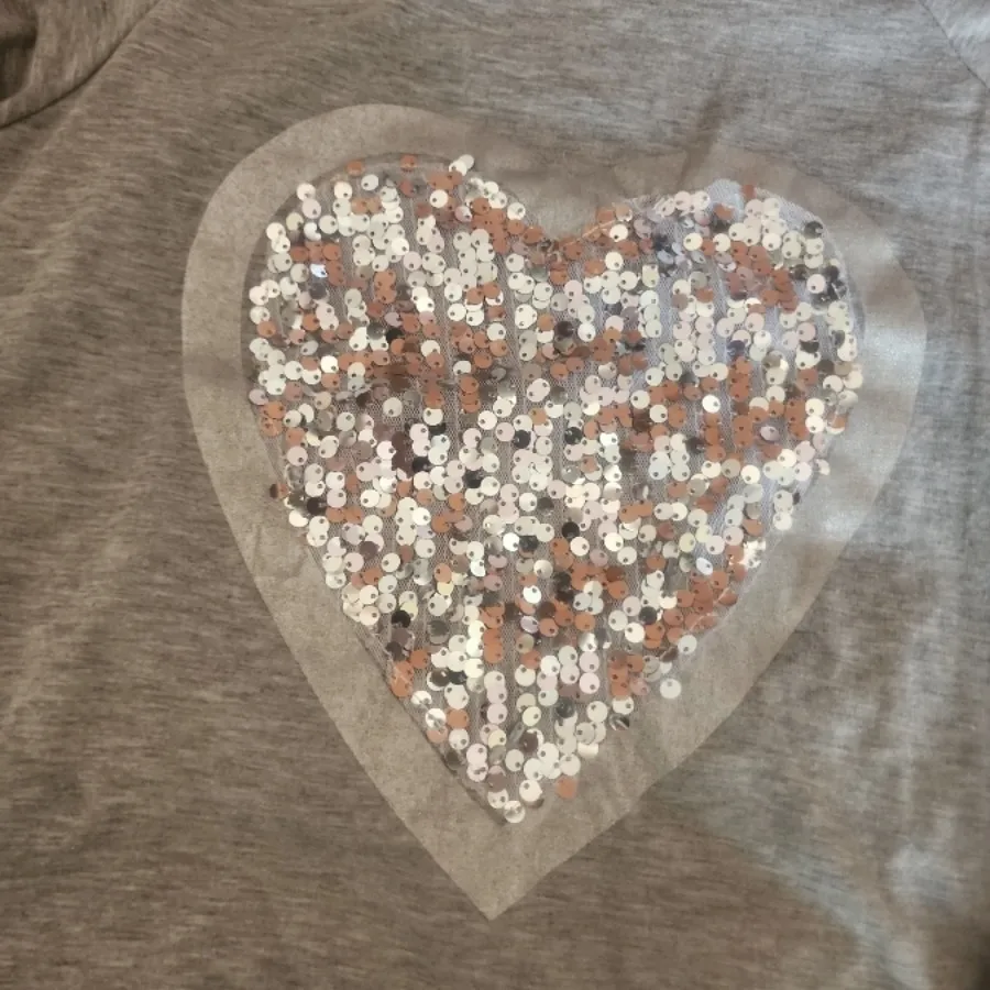 بلوز نخ پنبه قلب طوسی