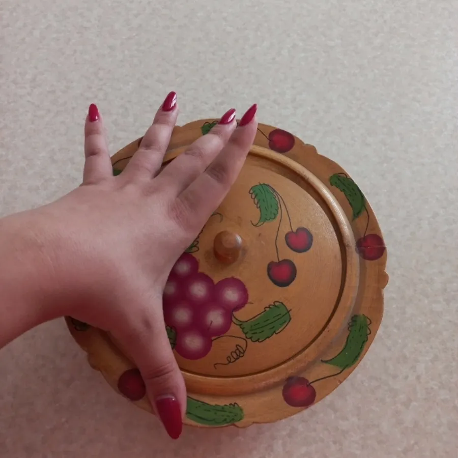 ظرف چوبی عتیقه