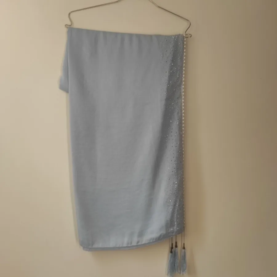 شال مجلسی آبی