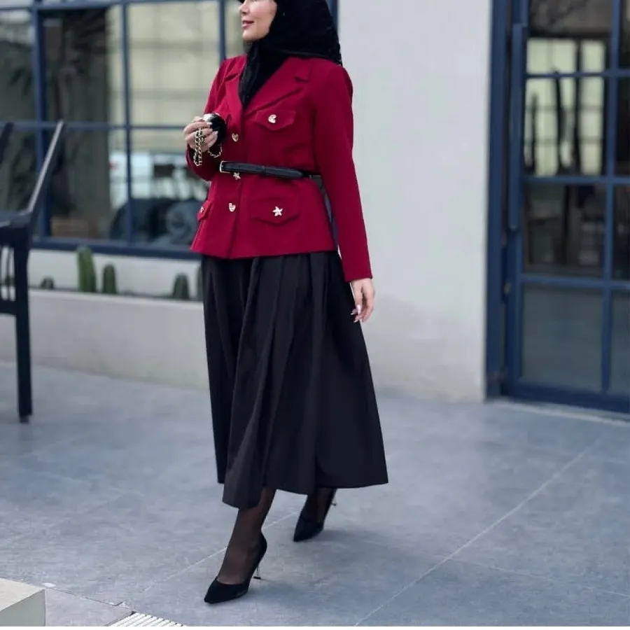 کت آلبالویی