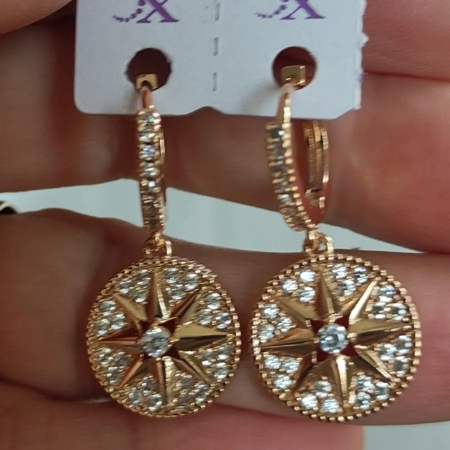 گوشواره پر نگین زیبا وخاص