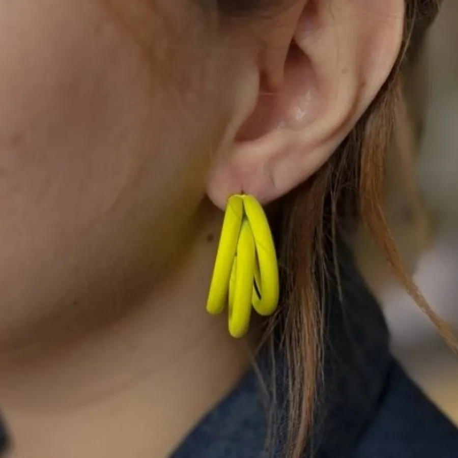 گوشواره فومی سبک میخ نقره