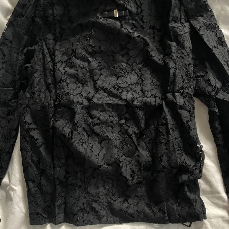 شومیز مجلسی مشکی گیپور