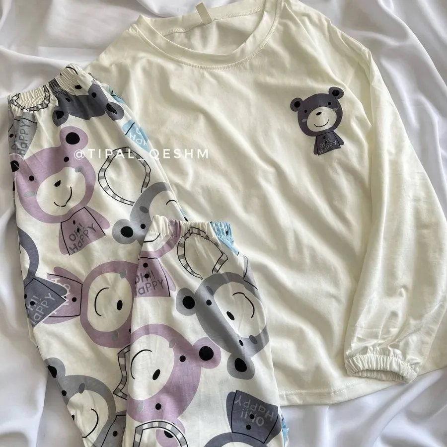 ست بلوزوشلوار جنس نخ پنبه