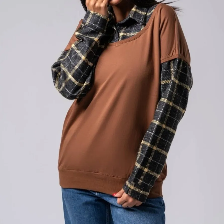 دورس آستین چهارخونه