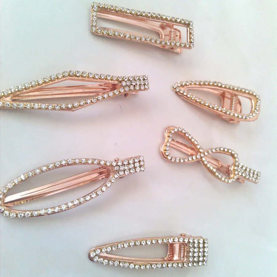 گیره مو انبری نگین دار