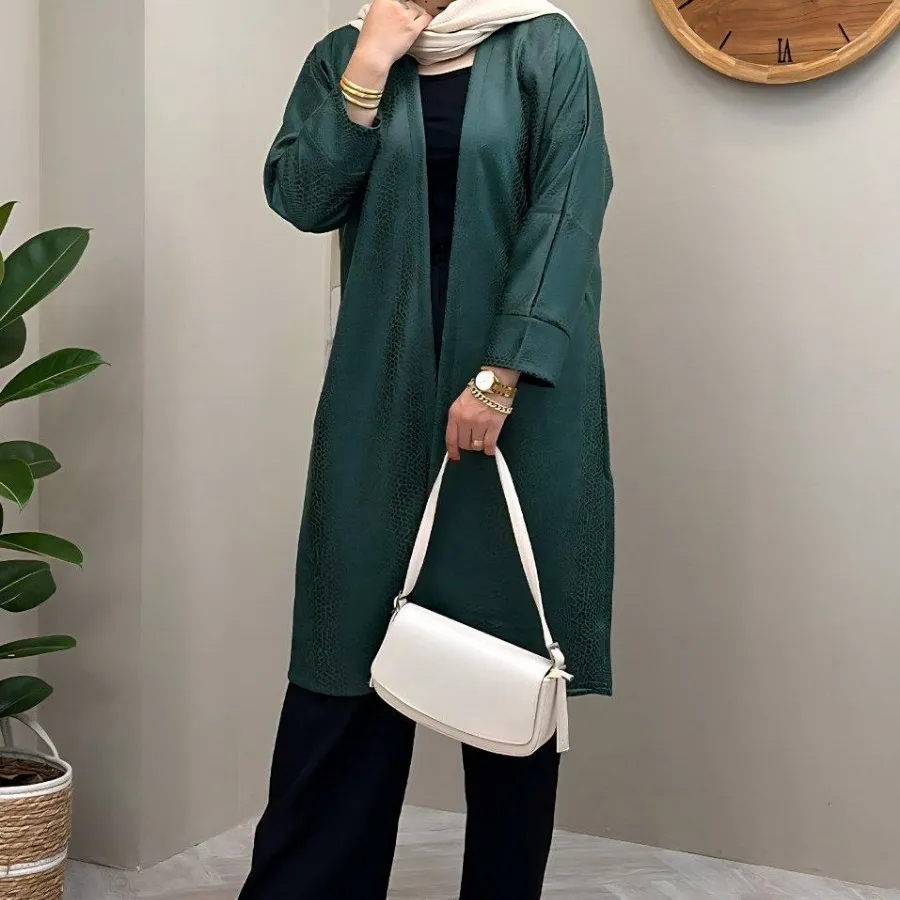 مانتو چرم پوست مار