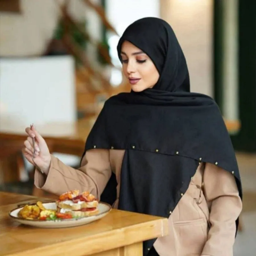 روسری مشکی قواره 140