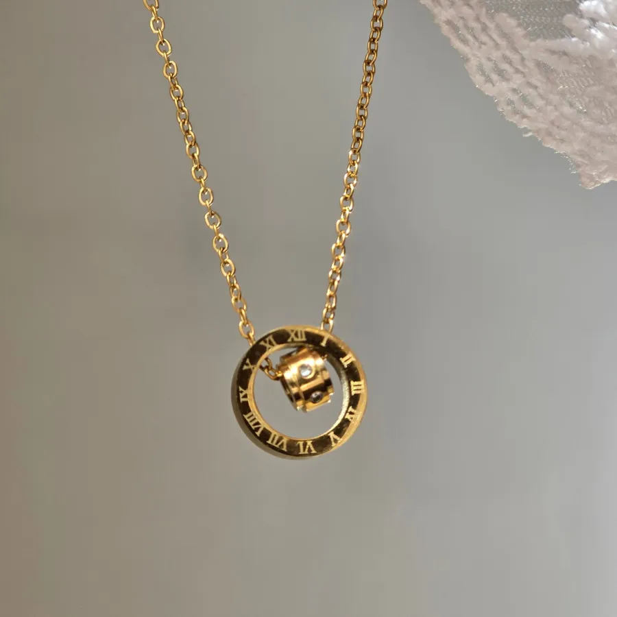 گردنبند استیل آبکاری طلا