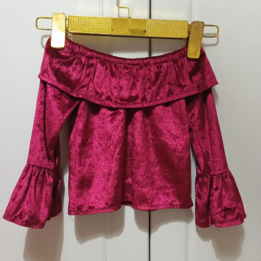 بلوز مخملی دخترانه