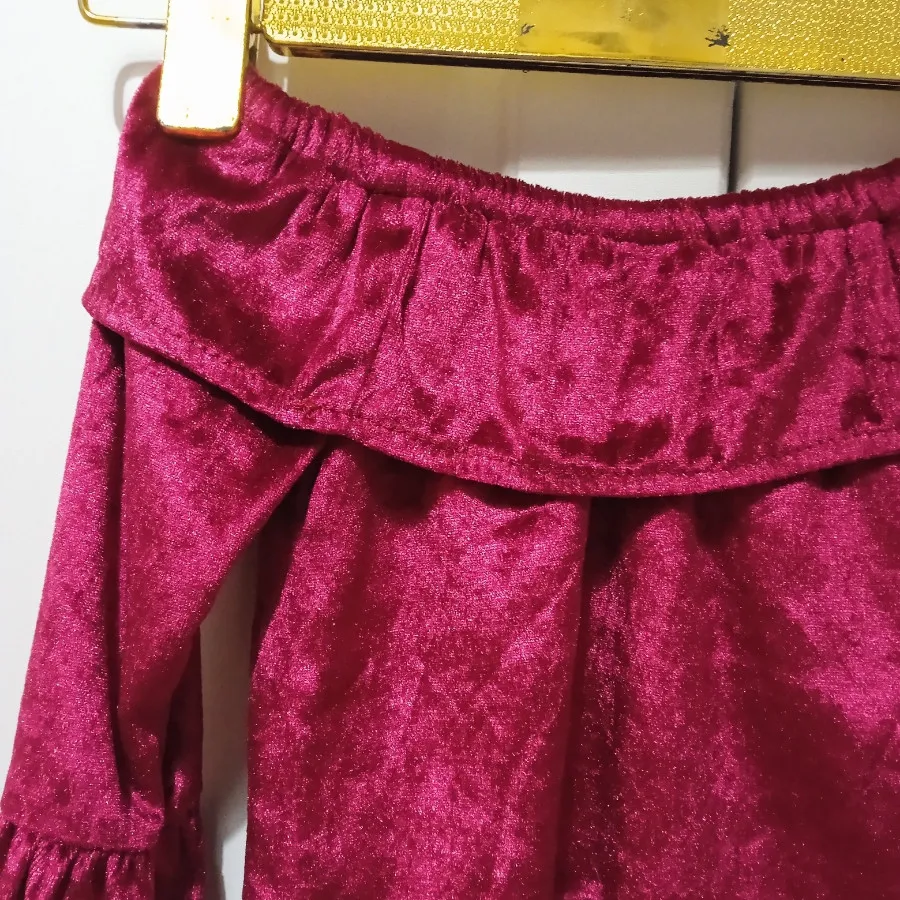 بلوز مخملی دخترانه