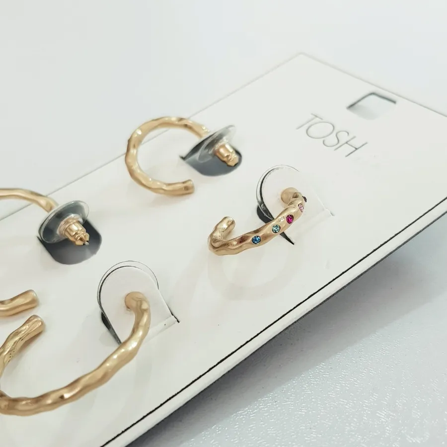 پک دو جفتی گوشواره حلقه