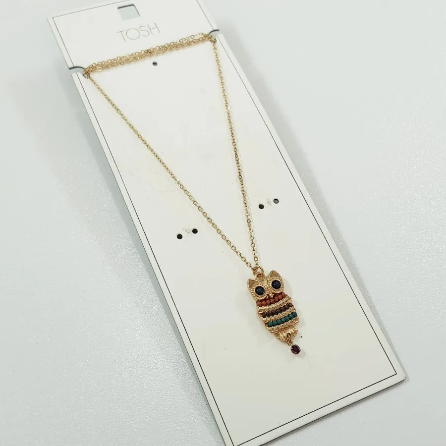 گردنبند رولباسی آویز جغد