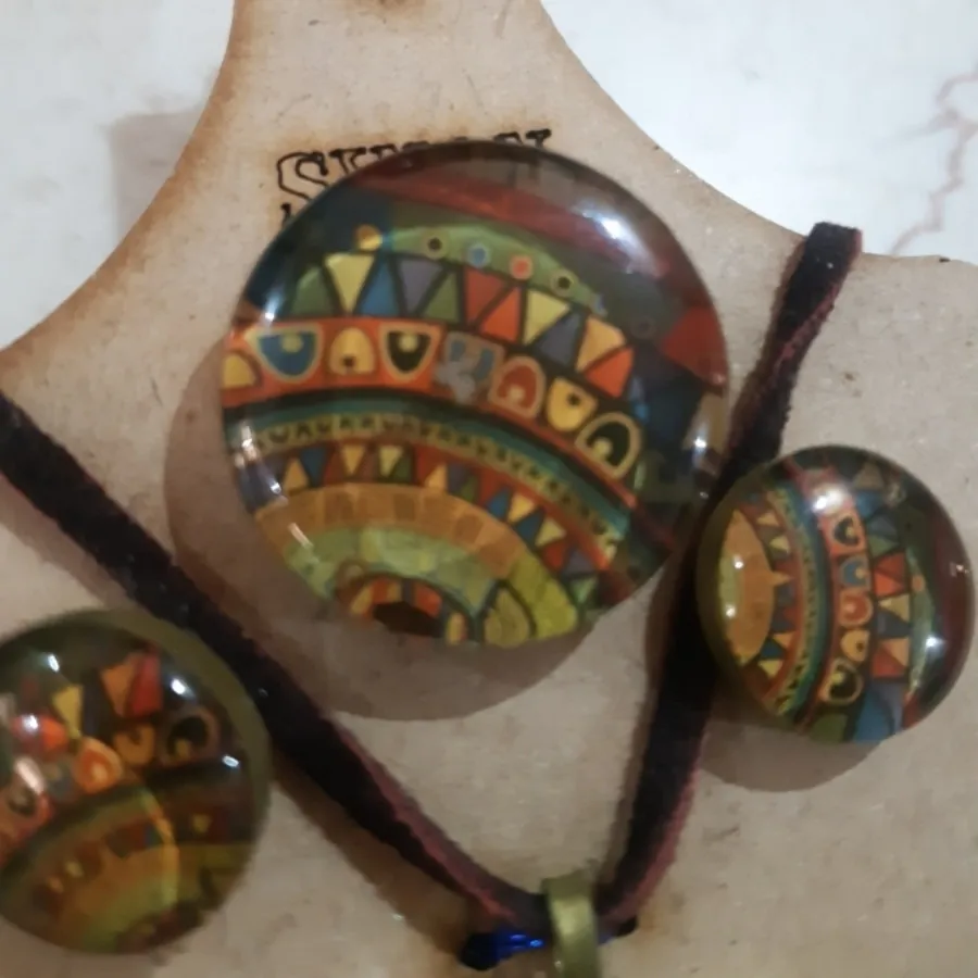 ست زیورآلات رزینی