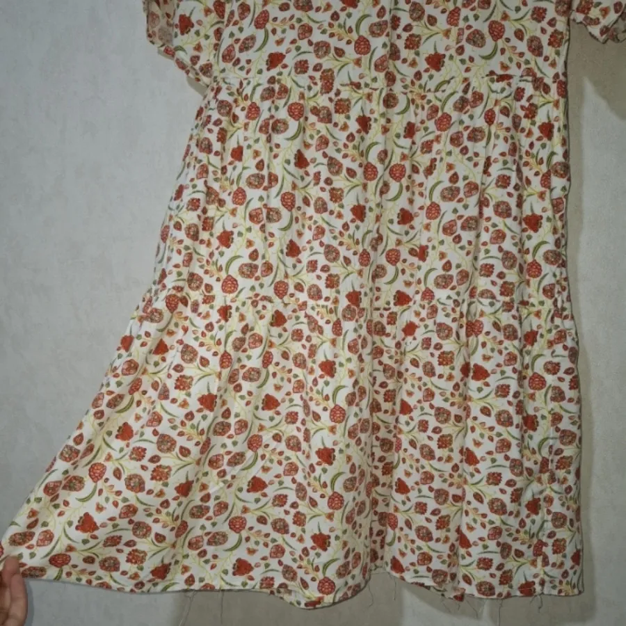 پیراهن بلند فانتزی گل ریز