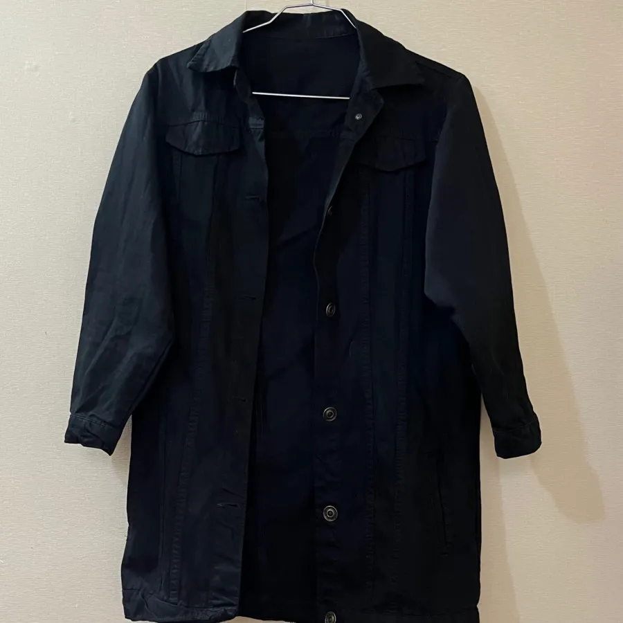 کت جین مشکی بلند