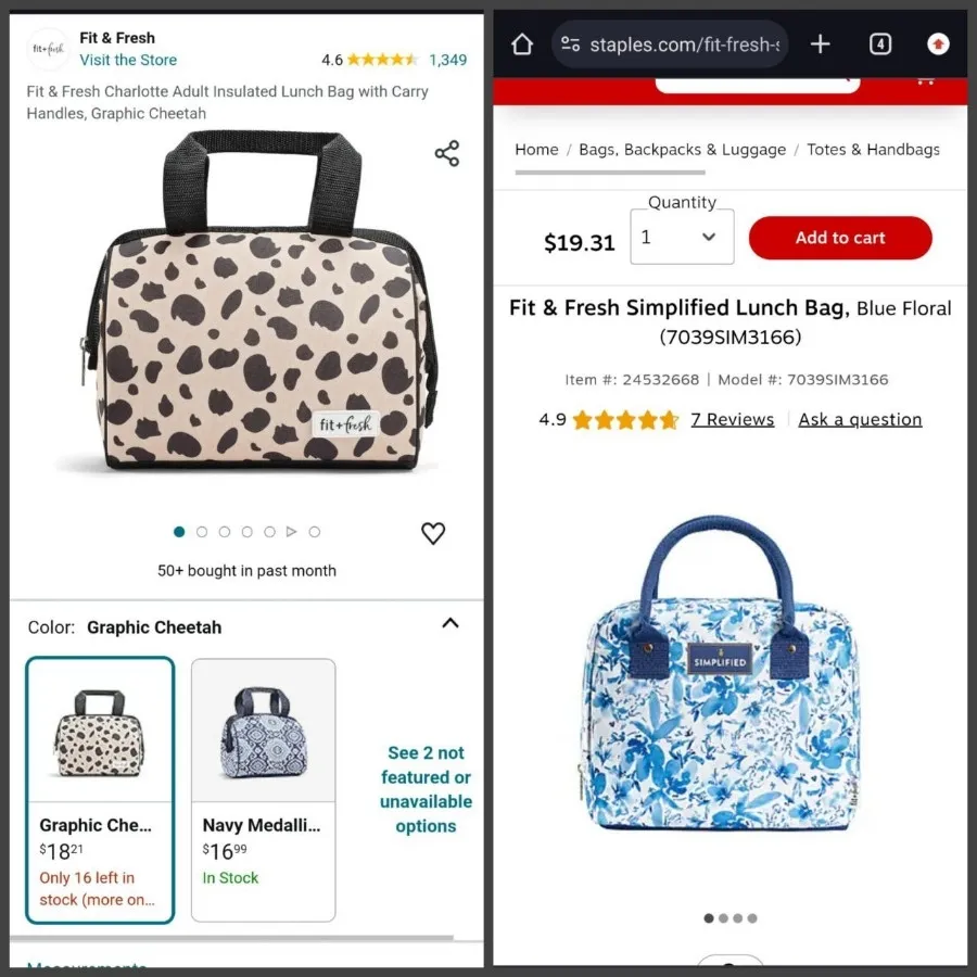 کیف برند fit and fresh