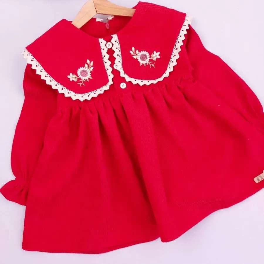 پیراهن مخمل یقه گلدوزی ?