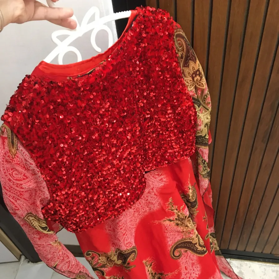 پیراهن کردی کوردی قرمز