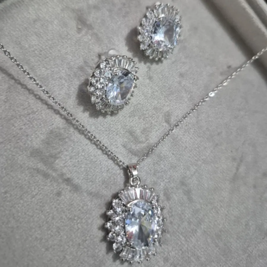 نیم ست فول نگین