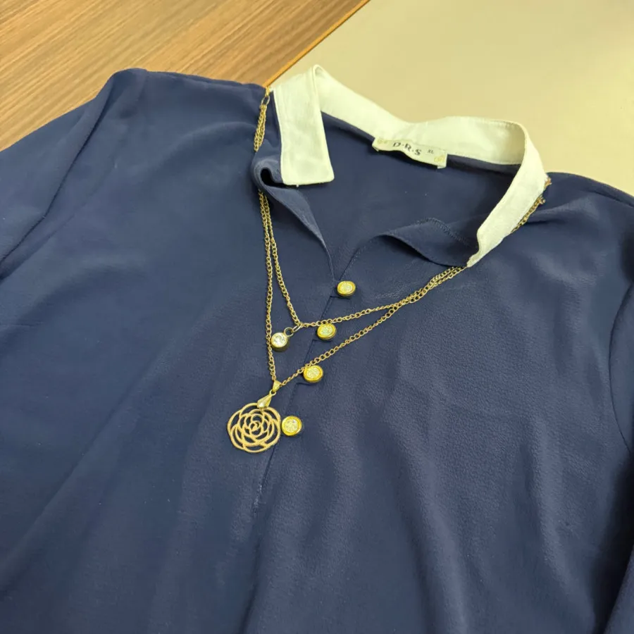 شومیز سرمه ایی