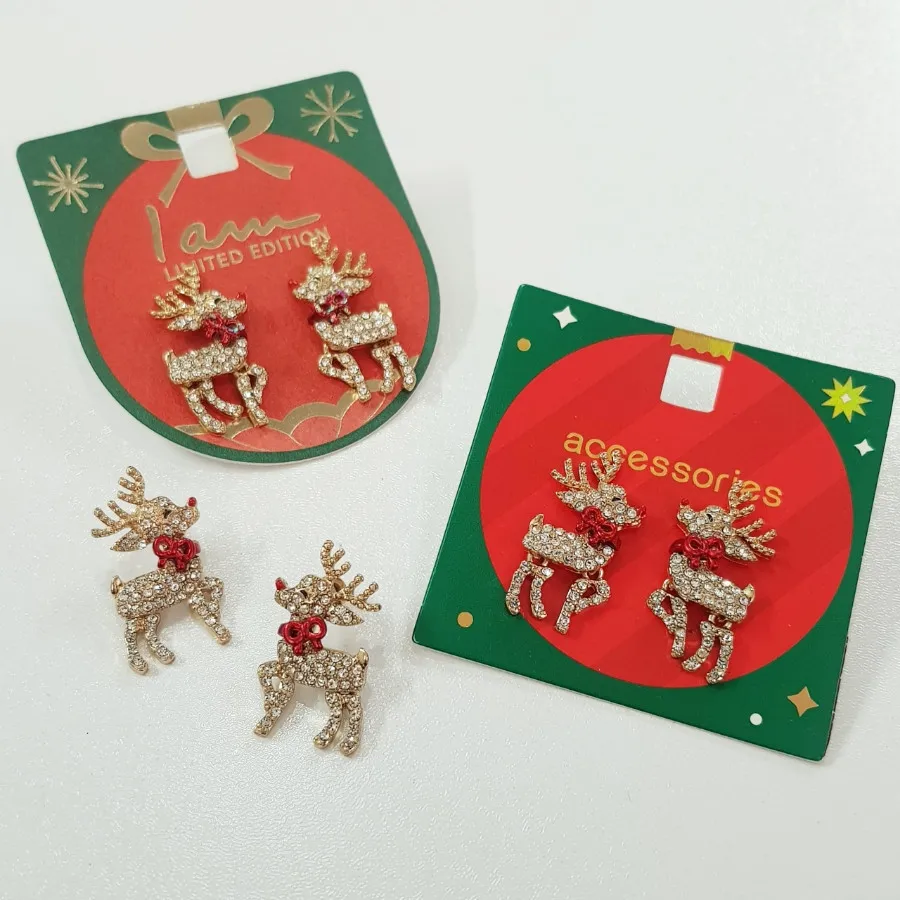 گوشواره گوزن نگین دار