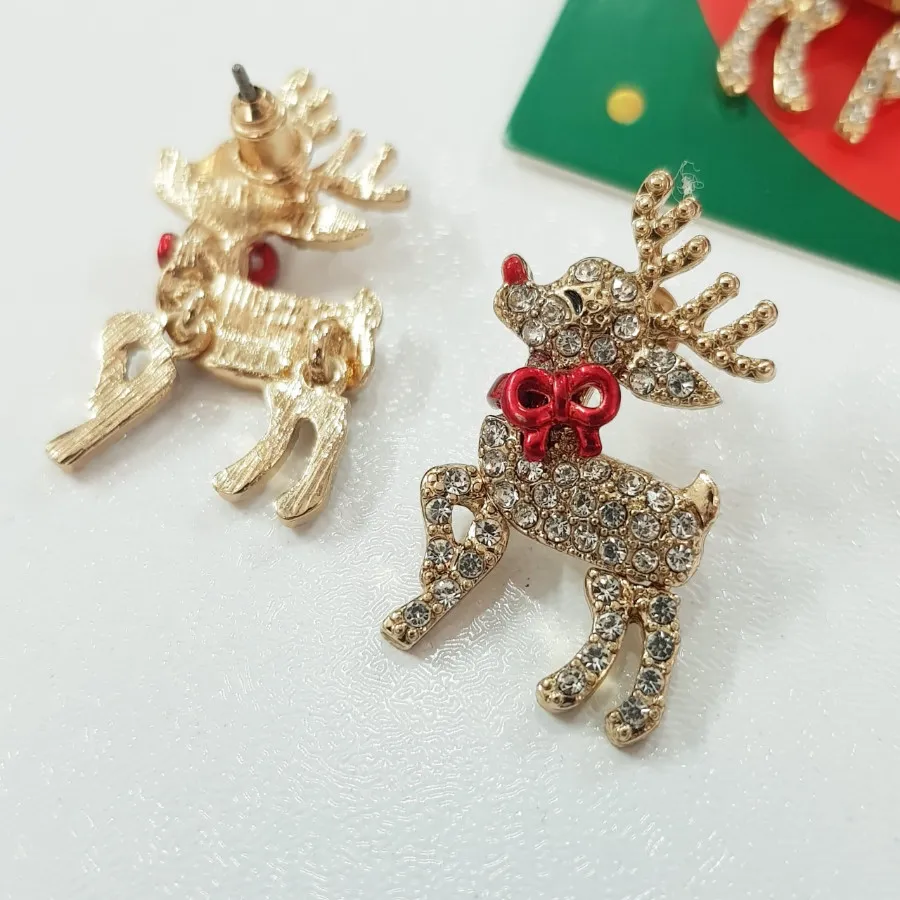 گوشواره گوزن نگین دار