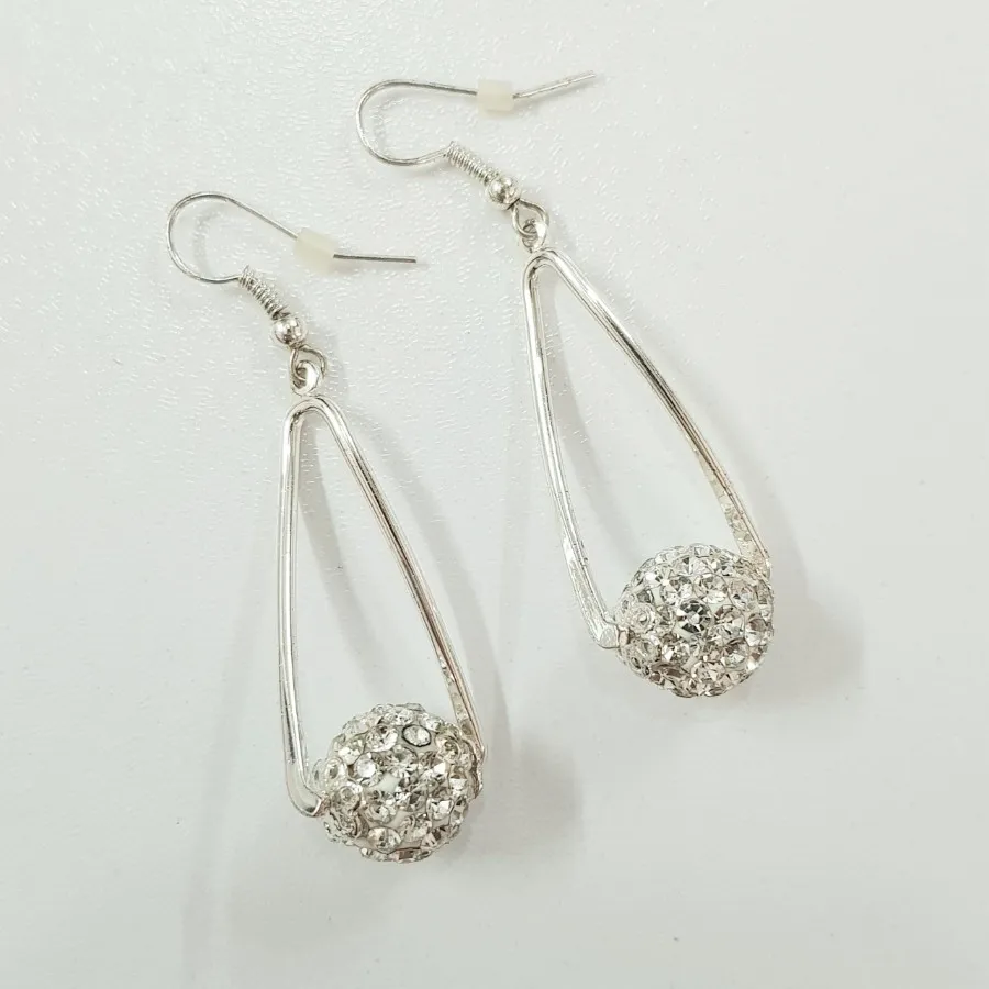 گوشواره نقره ای مجلسی