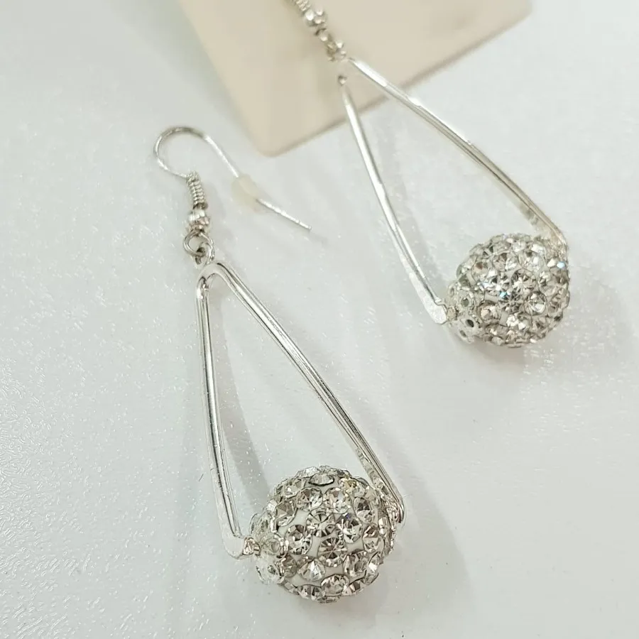 گوشواره نقره ای مجلسی