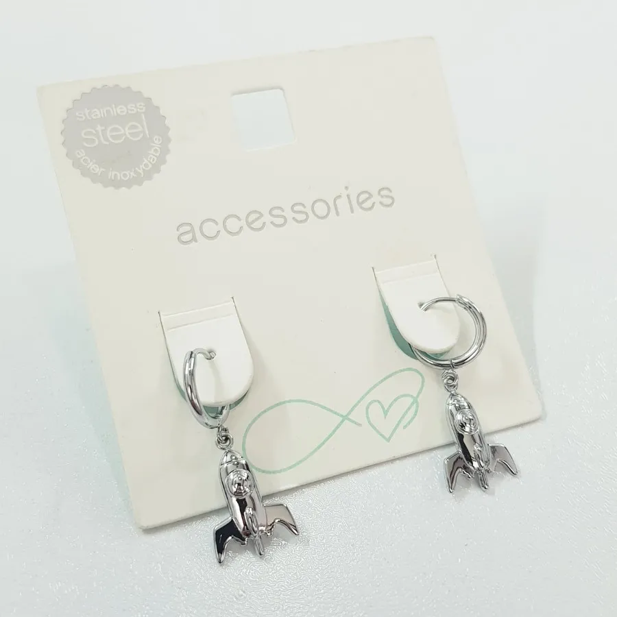 گوشواره قفلی استیل موشکی