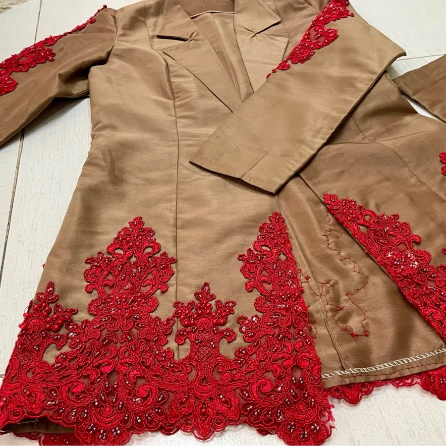 کت و شلوار جواهردوزی