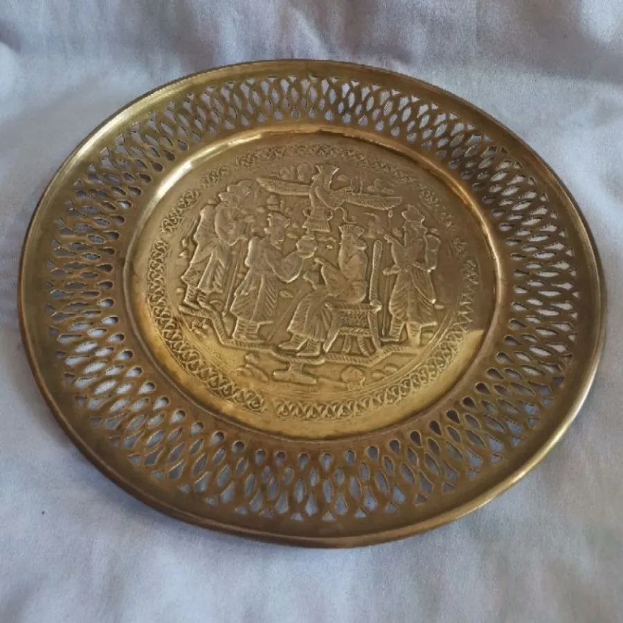 سینی برنجی آنتیک