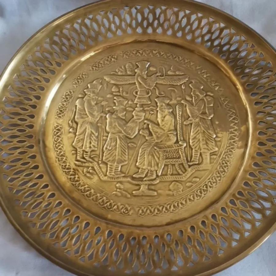 سینی برنجی آنتیک