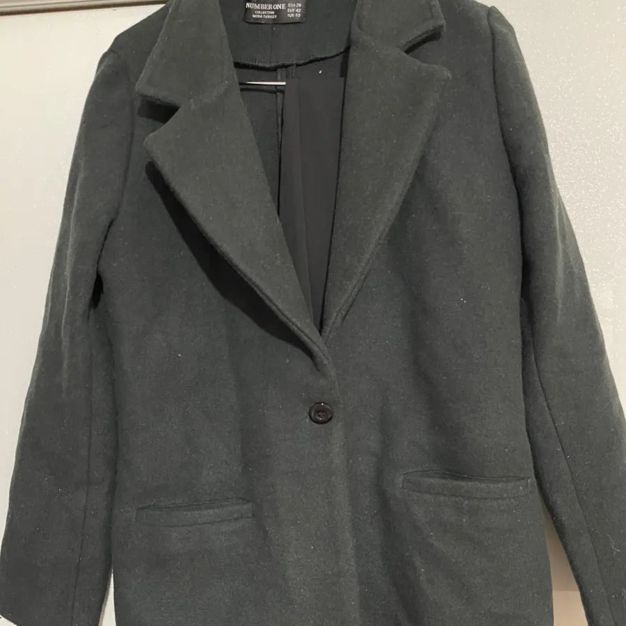 پالتو فوتر سبزیشمی تیره