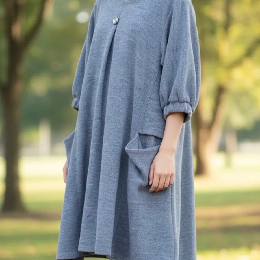 پالتو هودی دار پشمی