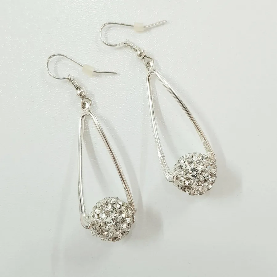 گوشواره گوی نگین دار