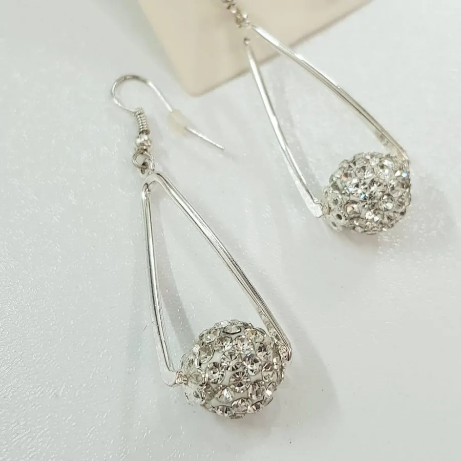 گوشواره گوی نگین دار