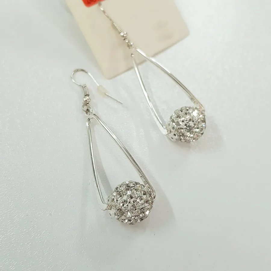 گوشواره گوی نگین دار