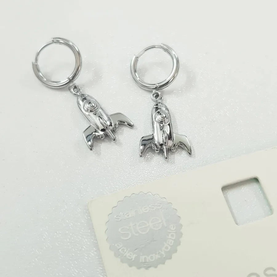 گوشواره استیل مدل جت