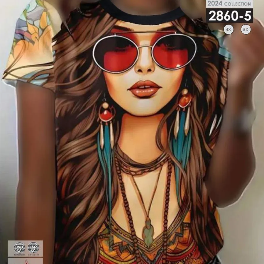 تیشرت سه بعدی سایز بزرگ