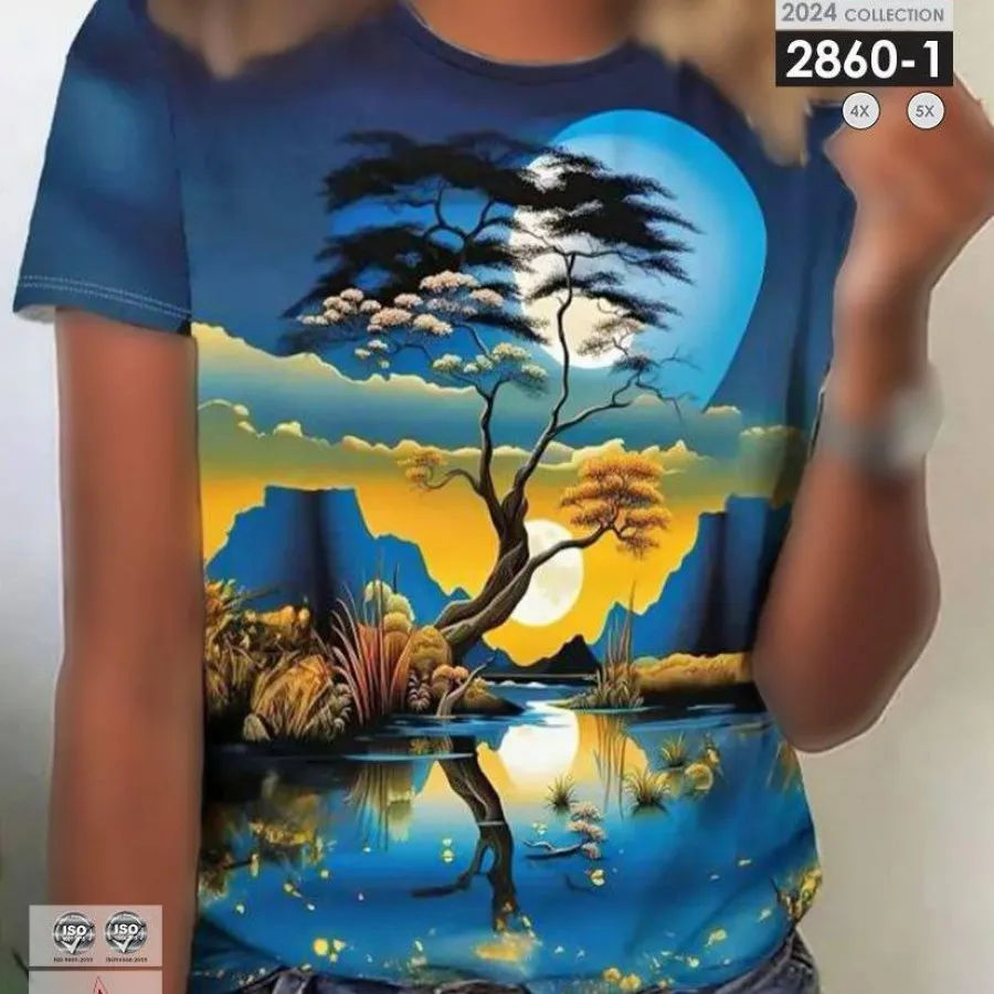 تیشرت سه بعدی سایز بزرگ