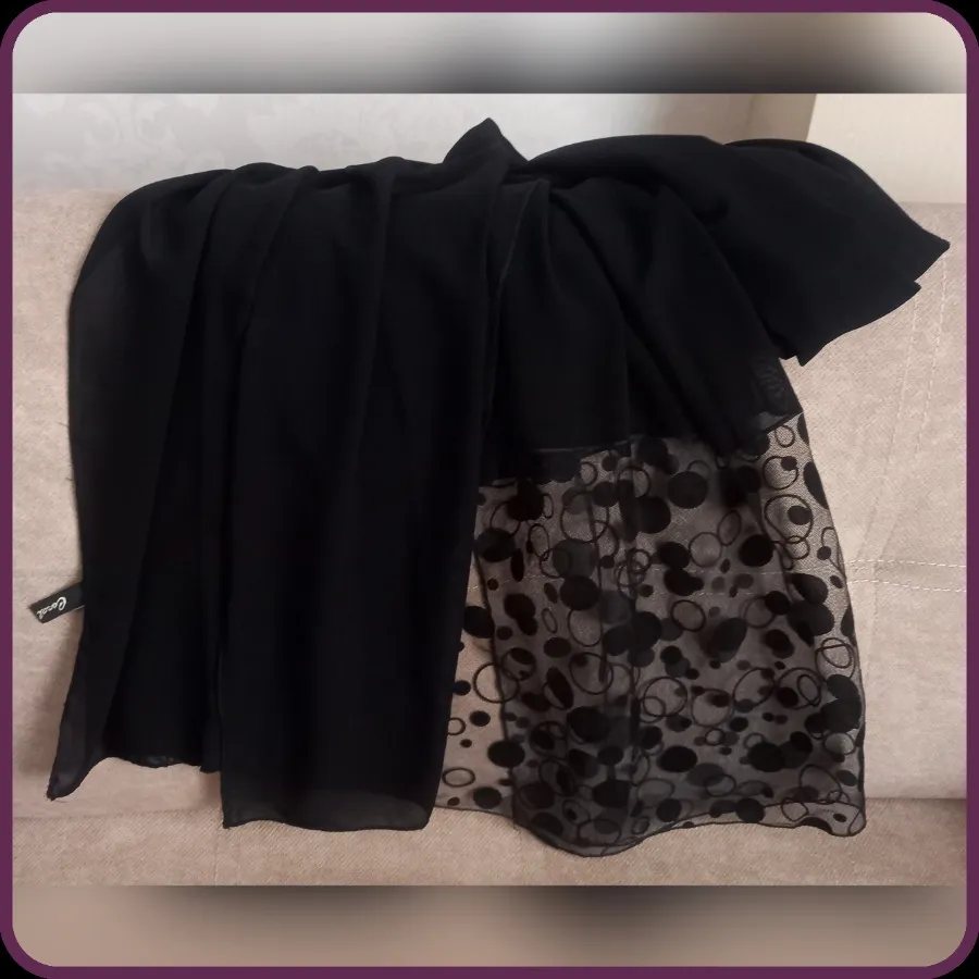 شال مشکی مجلسی