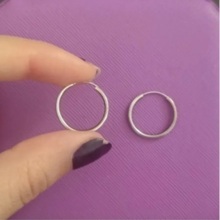 گوشواره حلقه ای نقره