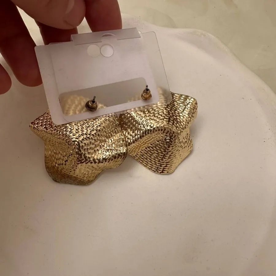 گوشواره استیل دفرمه ترندی