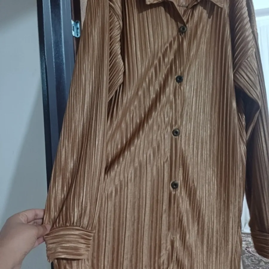 شومیز شلوار ساتن پلیسه