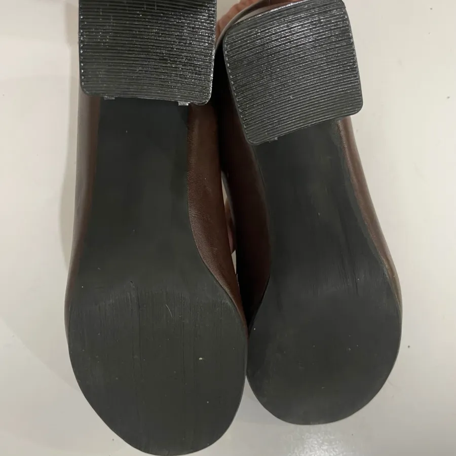 کفش چرم قهوه ای طبی 40