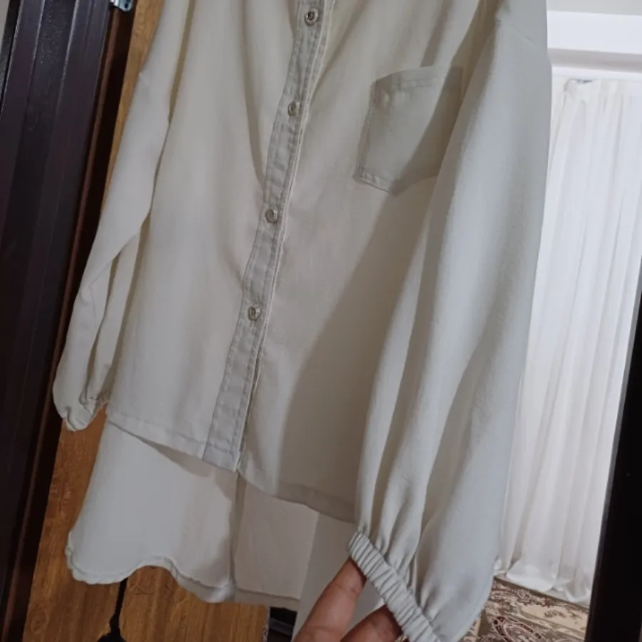 شومیز سفید مجلسی