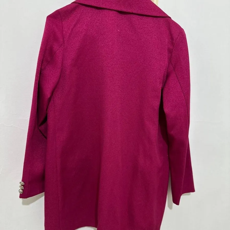 کت ژاکارد سرخابی نو