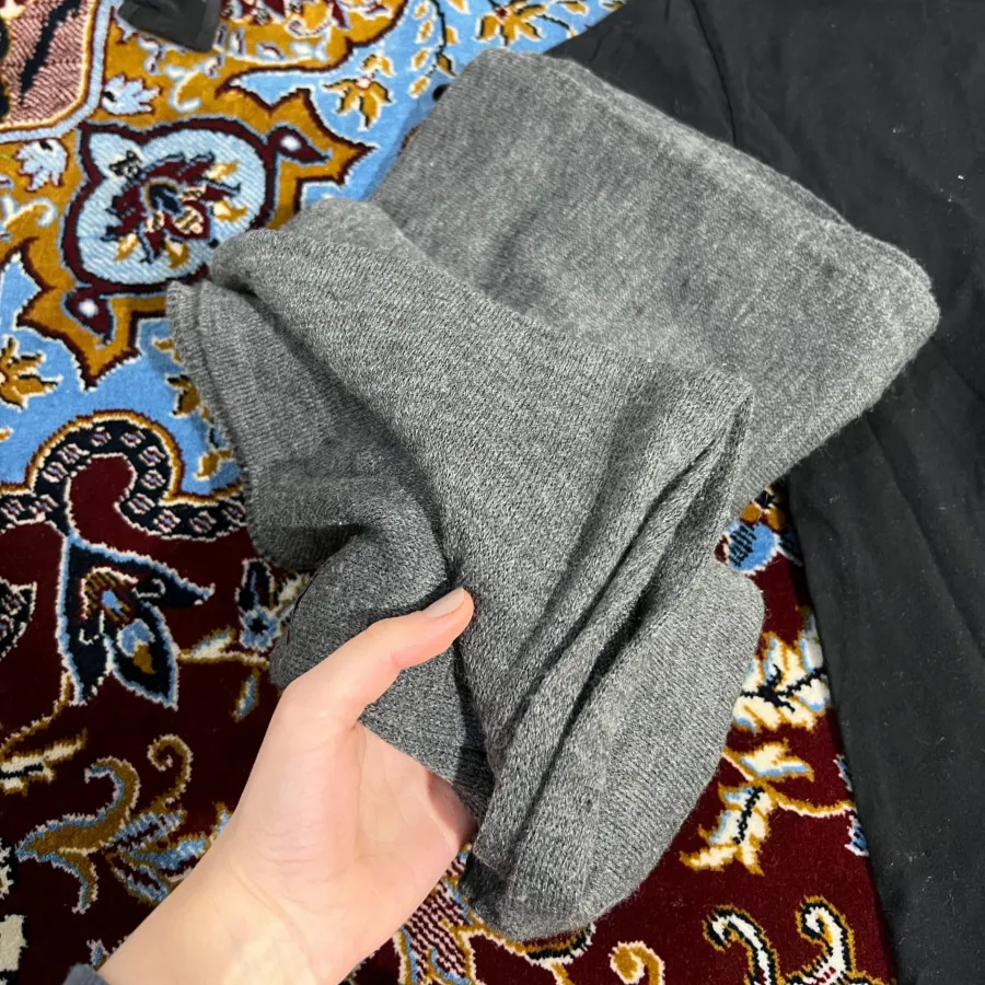 شال بافتنی زمستونه بلند